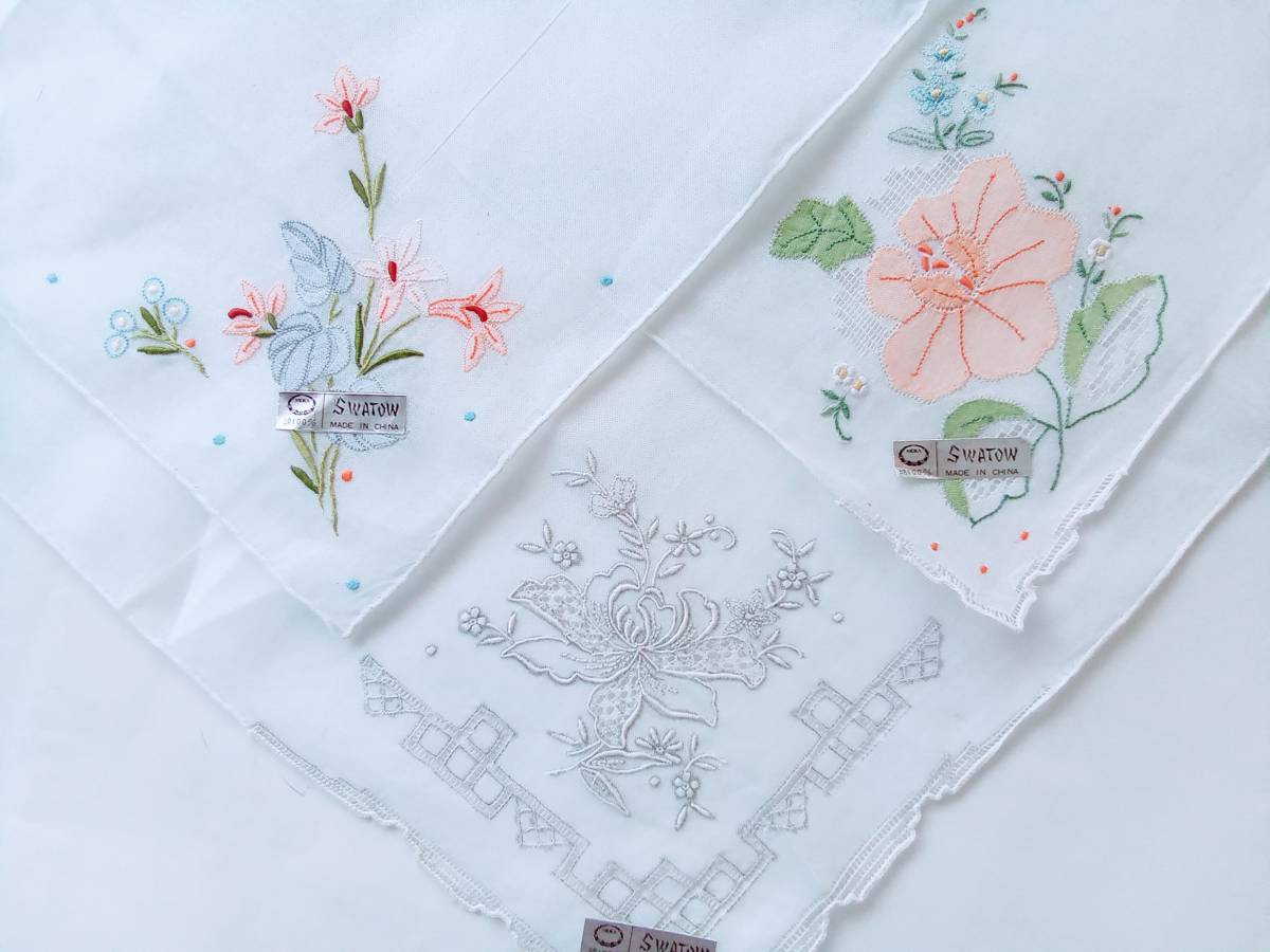 ヤフオク! -中国スワトウ刺繍ハンカチの中古品・新品・未使用品一覧