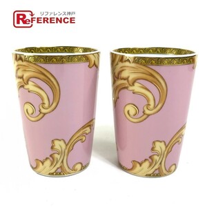  unused VERSACE Versace BZT MGHN2bi The n chin Rosenthal collaboration tumbler pair 2 piece set mug ceramics pink [ used ]