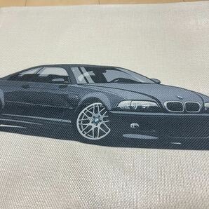 BMW e４６ クッションカバー ４５センチ M3 320i 323 325 330 エンブレムの画像3