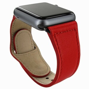 Piel Frama Apple Watch バンド 高級 本革 レザー 38mm/40mm/41mm ベルト 交換 ストラップ 互換 アップルウォッチ レッド U732R-B