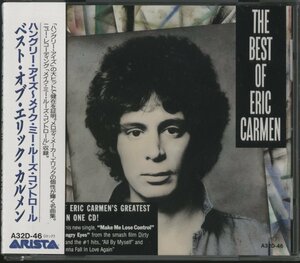 CD/ THE BEST OF ERIC CARMEN / 国内盤 帯(裏糊付跡)・ライナー 旧規格 3200円 A32D-46