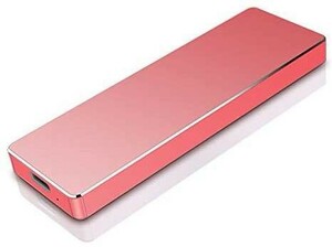 1TB,赤　超薄型外付けHDDハードディスクポータブルHDD