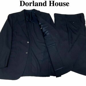 ☆ OG174A4 新品 日本製 大賀 Dorland House ドーランドハウス 盛夏 清涼 半裏 ウール100％ スーツ ワンタック 濃紺 A4 訳あり