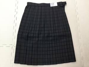 IW-66A 新品【旧 和歌山市立 和歌山商業高校】旧女子制服 冬スカート サイズ 66-56 ヒダ 20/グレー系チェック/指定/スクールタイガー/希少