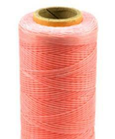 蝋引き糸 ワックスコード 桃色 ピンク 太さ１ｍｍ 長さ２６０ｍ ロウ引き 手芸 レザークラフト用紐 マクラメ編み 手芸材料