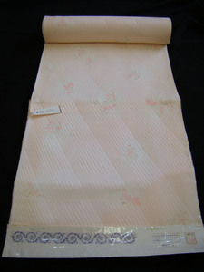  времена магазин новый старый товар .68.0cm до OK Michiko земля длинное нижнее кимоно ткань натуральный шелк 13.5m Gs185