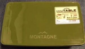 セリア Montagne アウトドア ミニテーブル モンターニュ カーキ