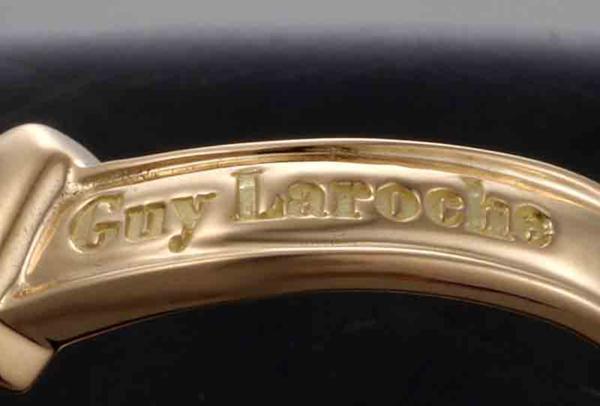 ☆Guy Laroche-k18製ハートデザイン11号リング・4.1g/IP-4608 ...