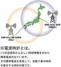 おしゃれな 電波時計 ダークブラウン 静音 連続秒針 掛け時計 インテリア アナログ 雑貨 モダン アンティーク 時計 ウォール クロック_画像3