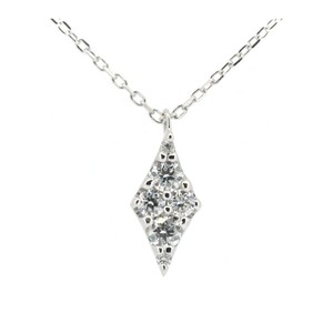  Ponte Vecchio diamond necklace 0.13ct K18WG(18 gold white gold ) pawnshop exhibition 