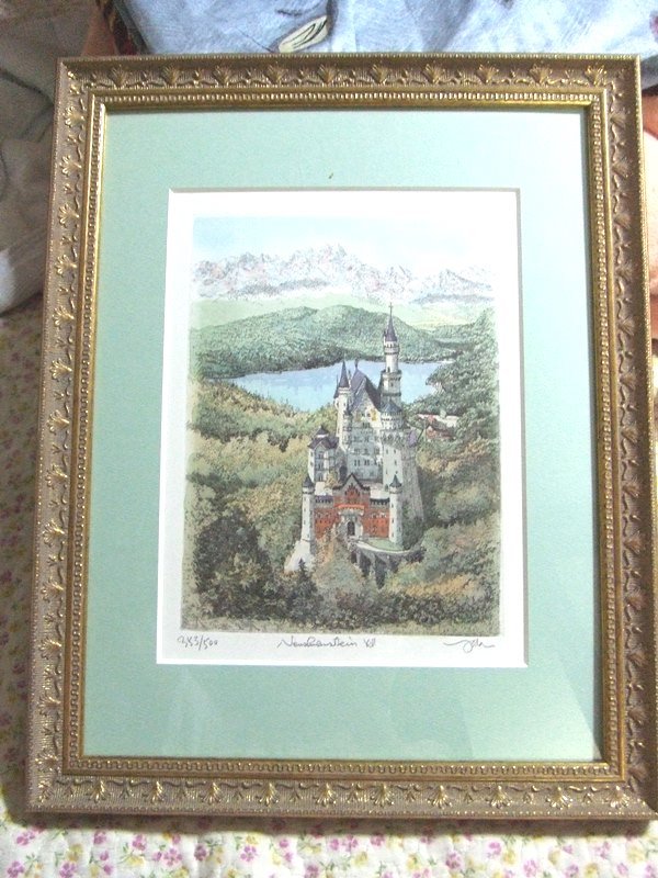ヤフオク! -「織田義郎」の落札相場・落札価格 購入廉価 絵画 Castle 織田義郎 in forest the 絵画/タペストリ