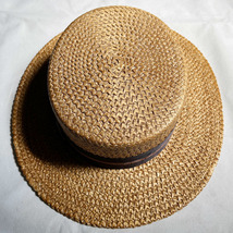 超ワイド! 40's STETSON 57CM SELECT BOATER セレクト ボーター ステットソン HAT ハット USA 麦藁 PANAMA パナマ STRAW ストロー VINTAGE_画像5