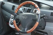 取付例あり 運転が楽々ハンドルスピンナーtype3カーボン調ワンポイント付き　パワーハンドル／ハンドル回転補助具_画像4