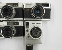 (2414)ジャンク カメラ KONICA C35E&L C35flashmatic MINOLTA*HI-MATIC E HI-MATIC F Canon DIAL35 6台セット 動作未確認 同梱発送不可_画像3
