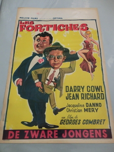 ★即決 Les Fortiches オリジナル ポスター 60s フランス映画 Georges Combret Darry Cowl Jacqueline Danno Christian Mery Vera Valmont