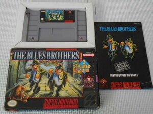 SFC★THE BLUES BROTHERS SNES 海外版 端子清掃済み★箱付・説明書付・ソフト付