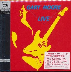  激レア　★新品CD●ライヴ・アット・ザ・マーキー/ゲイリー・ムーア 紙ジャケ 仕様　初回生産限定盤★羽生選手『パリの散歩道』収録　