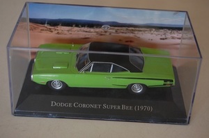 K ミニカー　Dodge Coronet Super Bee　1970　グリーン　ディアゴスティーニ