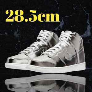 CLOT × Nike Dunk High Silver/Flux