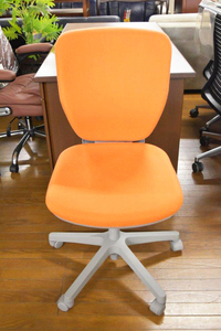 アウトレット品 oliver オフィスチェア WA-1550 クオリ オレンジ 高さ/背もたれ調整可 ハイバック デスクチェア 椅子 イス オリバー