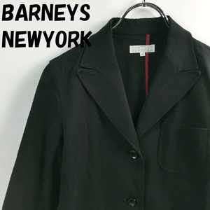【人気】BARNEYS NEWYORK/バーニーズ ニューヨーク ジャケット コットン ナイロン ブラック サイズ38 レディース/S3816