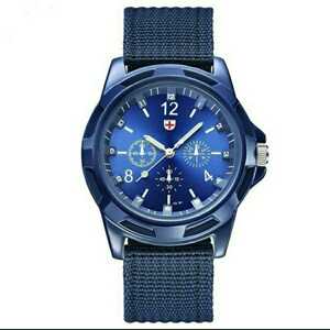 新品 　腕時計 　軍事モデル　 青　4