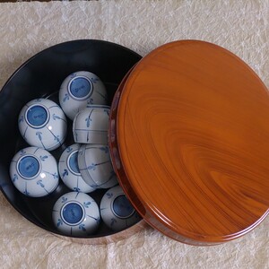 湯飲み茶碗、茶器入れ 昭和レトロ