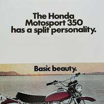 ポスター★1971年 アメリカ・ホンダ SL350 US広告★トレールバイク/オフロード/モトクロス/Honda XL_画像4