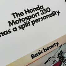 ポスター★1971年 アメリカ・ホンダ SL350 US広告★トレールバイク/オフロード/モトクロス/Honda XL_画像6
