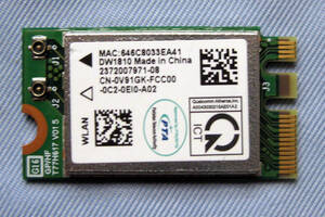 DW1810 WiFiモジュール　M.2 2230スロット、Wi-FiおよびBluetoothのコンボ カード