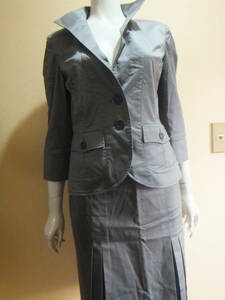 ELLE PARIS Elpa squirrel size 38 suit setup jacket skirt gray series me12701