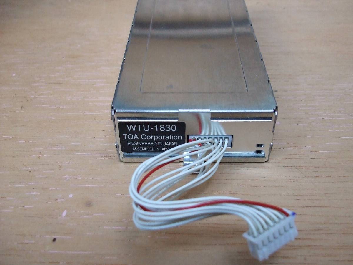 音響】TOA WTU-1830 ワイヤレスチューナーユニット 新品未開封 02-