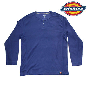 Dickies WL437 EL【ネイビー】ディッキーズ ヘンリーネック サーマルシャツ長袖【2XLサイズ】