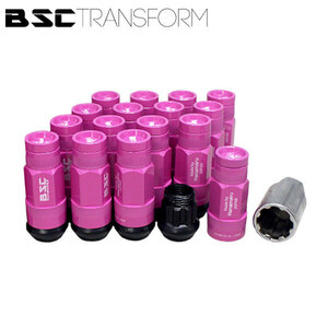 BSC Transform Nut 16 штук [Sakurag Pink] Размер орехов M12XP1.25