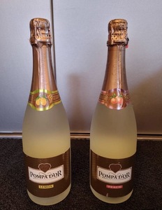 【未開封】POMPADOUR　レモン&ピーチ　２本セット　スパークリングワイン　750ml 6.5%