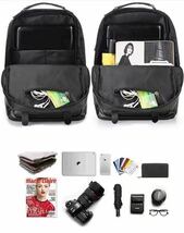 新商品～大容量 軽量 A4 リュックサック メンズ PUレザー デイパック 鞄 アウトドア 通学 通勤 旅行 学生 バックパック 2色選択可能_画像6