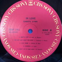 Cheryl Lynn シェリル・リン イン・ラブ 帯付LP レコード 5点以上落札で送料無料A_画像5