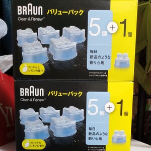 ブラウン アルコール洗浄システム専用洗浄液カートリッジ 【5個+1個入】 BRAUN クリーン&リニューシステム用 2個セット