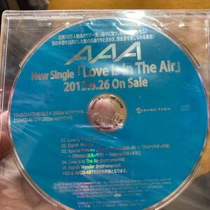 AAA Love Is In The Air 店頭用サンプル品