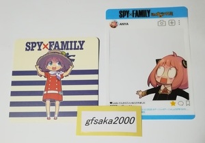 SPY×FAMILY スパイファミリー ナツコミ2020 コースター・SNS風クリアカード セット　美品