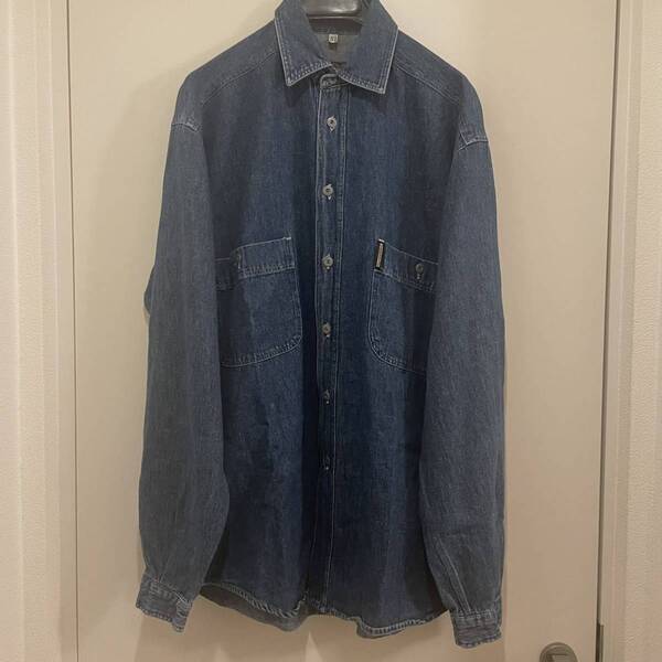 80s 90s 初期ARMARNI JEANS デニムシャツ アルマーニジーンズ ヴィンテージ
