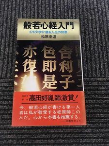 般若心経入門 276文字が語る人生の知恵 / 松原泰道