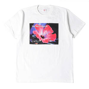 【新品タグ付き】Mサイズ　20AW ×Yohji Yamamoto フラワーフォトTシャツ(This Was Tomorrow Tee)　ホワイト　白