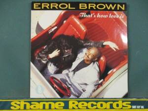 Errol Brown ： That's How Love Is / Hot Chocolate/ LP /モダンソウル/ 5点で送料無料