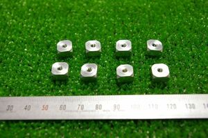 【MFP-0028】　四角ナット　角10mm　厚さ5mm　M3　8個セット