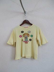 Twisty黄色プリントTシャツ（USED）30417