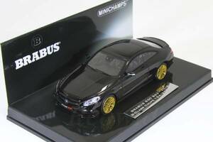 ミニチャンプス 1/43 ブラバス 850 メルセデスベンツ S63 Sクラス クーペ 2015 ブラック 350台限定 BRABUS S-CLASS Coupe