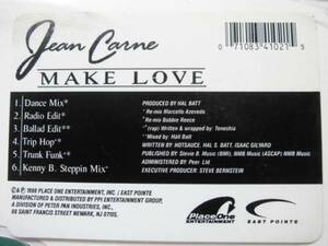 新品未開封/Jean Carne/Make Love(Dance Mix)(Radio Edit)(Ballad Edit)(Trip Hop) (Trunk Funk )(Kenny B) /フィリー/1998/12インチ