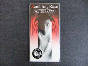 CDシングル8㎝-3　　　　 　吉川晃司　　　Rambling Rose　　音楽　歌手　ロックミュージシャン　俳優　ラベル タグ付き