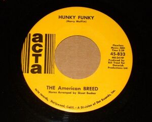 GARAGE SOFT ROCK 45★★THE AMERICAN BREED★★HUNKY FUNKY★★ACTA★★アルバム未収録 SOUL FUNK